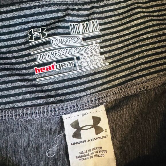 Under Armour Gray and Black Stretch Capris - Picture 5 of 9